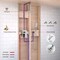 Kibi Cube Pressure Balanced Ceiling Mounted 2-Function Shower System with Rough In Valve - Chrome KSF412CH - alternate 5